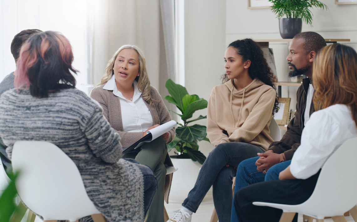 Group talking together